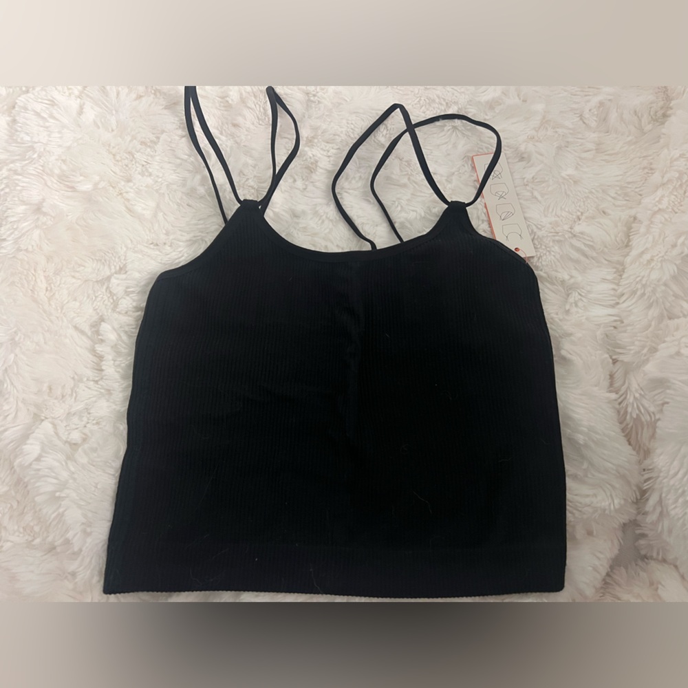 Black Strappy Women's Top